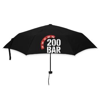 200 Bar Diver Design – Diving Scuba Diving - Umbrella (small) - black - Front