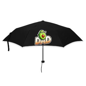 Sunny Avocado Dad Design, Fathers  - Umbrella (small) - black - Front