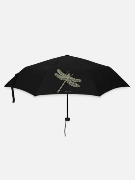 Libelle Odonata - Regenschirm (klein) - Schwarz