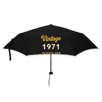 Millésime 1971 – Club de volley-ball Rétro Année de naissance - Parapluie standard - noir - Devant