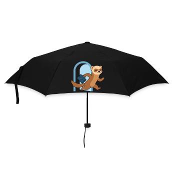 Sprint de furet à travers l’arche - Parapluie standard - noir - Devant
