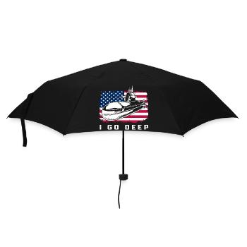 6. Juli Uboot Submarine Veteran Marine USA - Regenschirm (klein) - Schwarz - Vorne