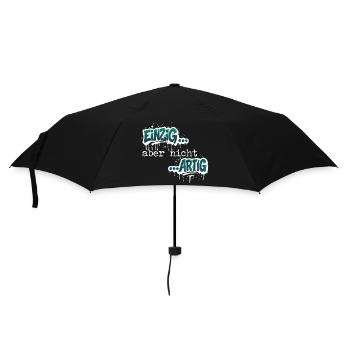 Einzig aber nicht ARTIG - Regenschirm (klein) - Schwarz - Vorne