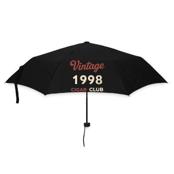 Vintage 1998 Cigar Club Retro Geburtsjahr Geschenk - Regenschirm (klein) - Schwarz - Vorne