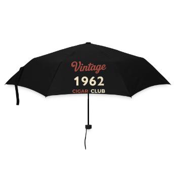 Vintage 1962 Cigar Club Retro Geburtsjahr Geschenk - Regenschirm (klein) - Schwarz - Vorne