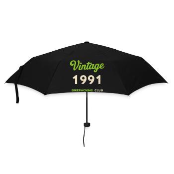 Millésime 1991 – Année de naissance rétro du Bikepacking Club - Parapluie standard - noir - Devant