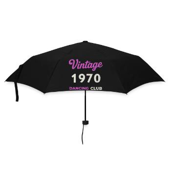 Vintage 1970 – Année de naissance rétro du Dancing Club - Parapluie standard - noir - Devant