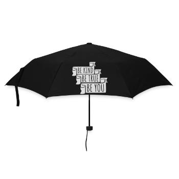 Be Kind Be True Be You Inspirational Self-Love - Umbrella (small) - black - Front