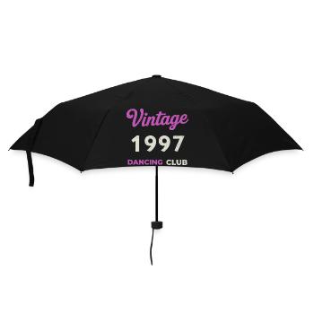 Vintage 1997 – Dancing Club Retro Geburtsjahr - Regenschirm (klein) - Schwarz - Vorne