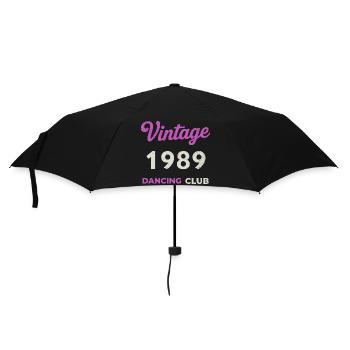 Vintage 1989 – Année de naissance rétro du Dancing Club - Parapluie standard - noir - Devant