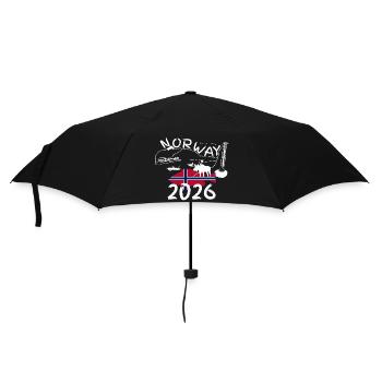 Norway 2026 Redfish with Mountains and Moose Fishing - Umbrella (small) - black - Front