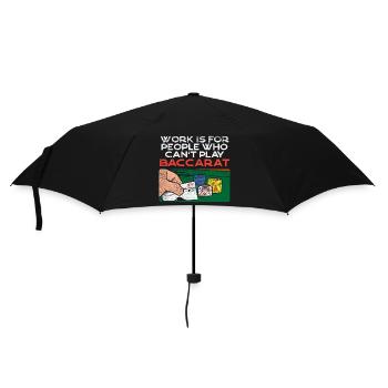 Baccarat Player Casino Gambling Design - Umbrella (small) - black - Front