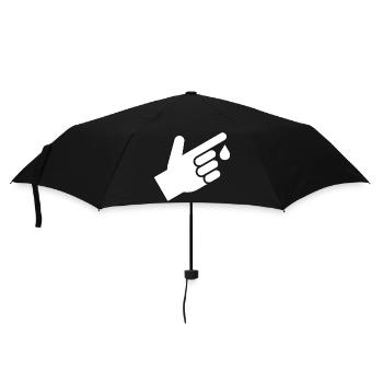 Blood test, blood drops - Umbrella (small) - black - Front