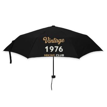 Vintage 1976 – Sailing Club Retro Birth Year - Umbrella (small) - black - Front