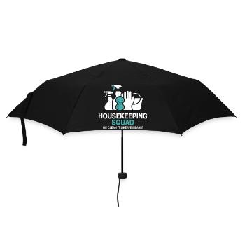 Funny Cleaning Design - Umbrella (small) - black - Front