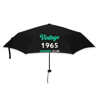Vintage 1965 – Année de naissance rétro du Gaming Club - Parapluie standard - noir - Devant