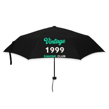 Vintage 1999 – Gaming Club Retro Birth Year - Umbrella (small) - black - Front