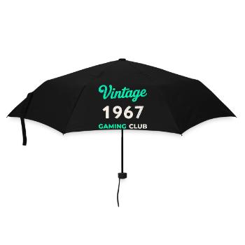 Vintage 1967 – Gaming Club Retro Birth Year - Umbrella (small) - black - Front
