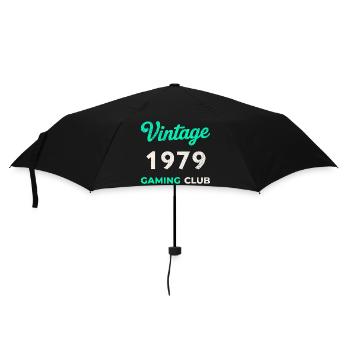 Vintage 1979 – Année de naissance rétro du Gaming Club - Parapluie standard - noir - Devant