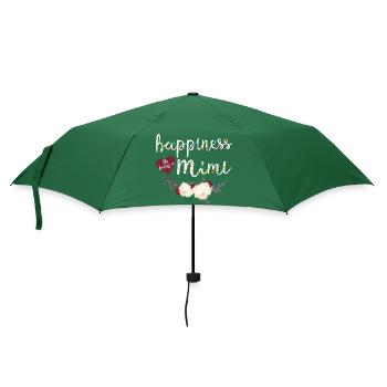 Mimi-Blumenhemd Süßes Oma-Geschenk Muttertagsgeschenk - Regenschirm (klein) - Flaschengrün - Vorne
