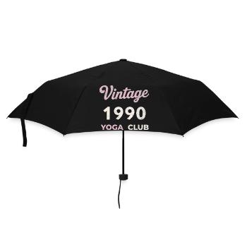 Vintage Yoga Club des années 1990 Année de naissance rétro Vintage - Parapluie standard - noir - Devant
