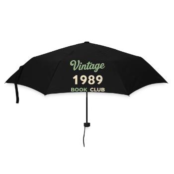 Vintage 1988 Book Club Retro Geburtsjahr Geschenk - Regenschirm (klein) - Schwarz - Vorne