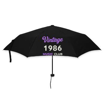 Vintage 1986 Music Club Retro Année de naissance vintage - Parapluie standard - noir - Devant