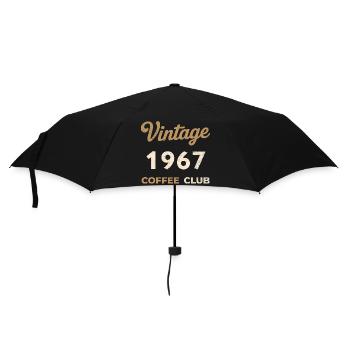 Vintage 1967 – Coffee Club Retro Birth Year - Umbrella (small) - black - Front