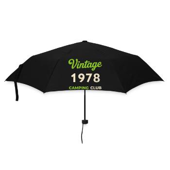 Vintage 1978 – Année de naissance rétro du Camping Club - Parapluie standard - noir - Devant