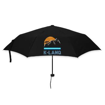 K-LANQ Calanques Marseille Outdoor Vintage - Umbrella (small) - black - Front