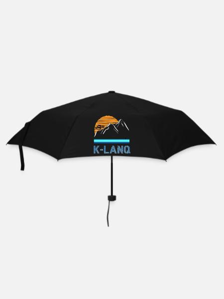 K-LANQ Calanques Marseille Outdoor Vintage - Umbrella (small) - black