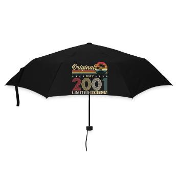 Cadeau d’anniversaire 25 Original Mai 2001 - Parapluie standard - noir - Devant