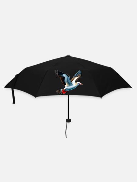 Nazca Tölpel Geschenk - Regenschirm (klein) - Schwarz