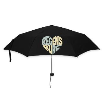 Regensburg Heart Design - Umbrella (small) - black - Front