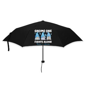 Gnome One Fighting Alone Light Blue Trisonomy 18 - Umbrella (small) - black - Front
