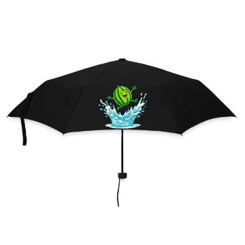 Éclaboussures de pastèque, ambiances de piscine d’été, mesdames - Parapluie standard - noir - Devant