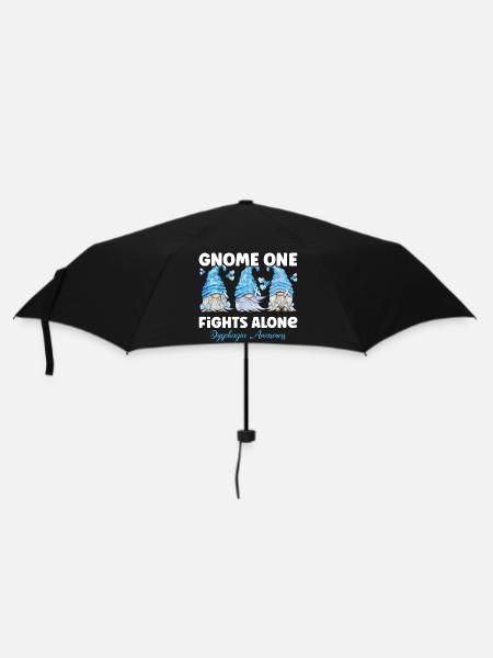 Gnom Hellblau Schluckbeschwerden - Regenschirm (klein) - Schwarz