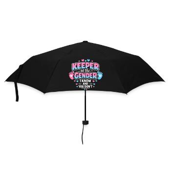 Hüter des Geheimnisses – Geschlechter-Enthüllungs-Partygirl oder G - Regenschirm (klein) - Schwarz - Vorne