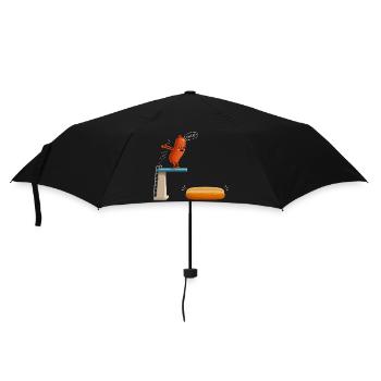 Hot Dog, Sausages, BBQ, Grilling, Griller - Umbrella (small) - black - Front