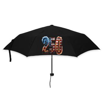 250 Years Of America - Regenschirm (klein) - Schwarz - Vorne