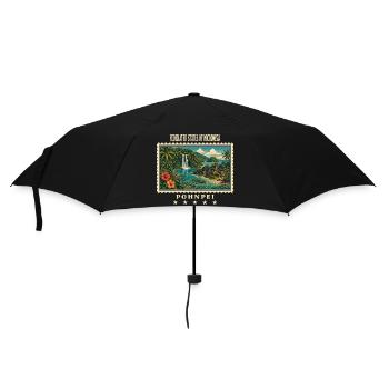Micronesia Pohnpei Marque de voyage vintage - Parapluie standard - noir - Devant