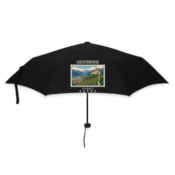 Liechtenstein Vaduz Vintage Reisemarke - Regenschirm (klein) - Schwarz - Vorne