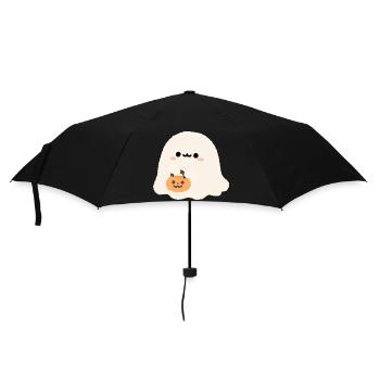 Süßer Geist mit Kürbis-Kumpel - Regenschirm (klein) - Schwarz - Vorne
