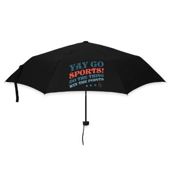 Yay Go Sports! Funny Sports - Umbrella (small) - black - Front
