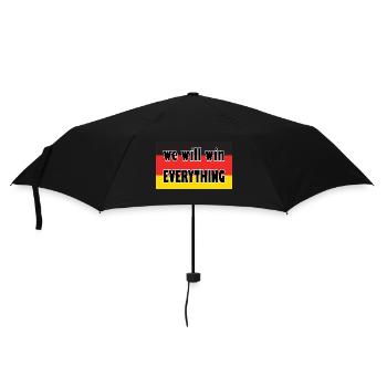 we will win everything - Regenschirm (klein) - Schwarz - Vorne