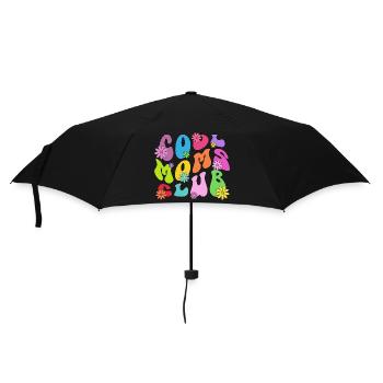 Cool Moms Club - Mutter Mom Muttertag Mama - Regenschirm (klein) - Schwarz - Vorne