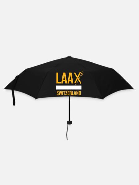 Laax Traumort Graubünden Laax - Regenschirm (klein) - Schwarz