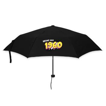 Rétro 63e anniversaire dans le style Pop Art Comic Book - Parapluie standard - noir - Devant