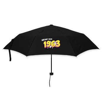 Retro 60th birthday in Pop Art Comic Book Style - Umbrella (small) - black - Front