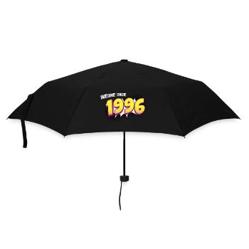 Retro 27. Geburtstag im Pop Art Comic Stil - Regenschirm (klein) - Schwarz - Vorne